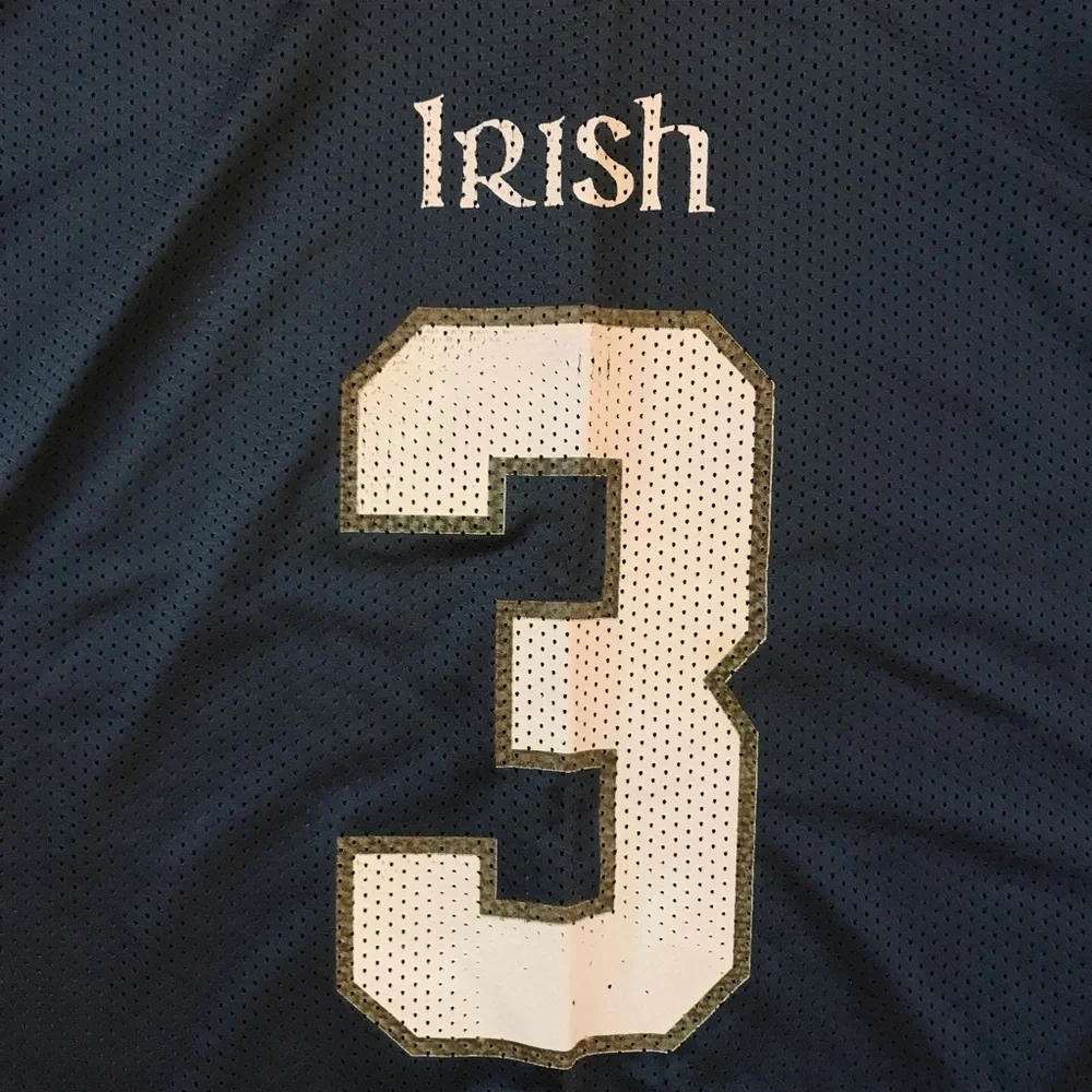 Adidas Irish Jersey - Dark Blue and White Large